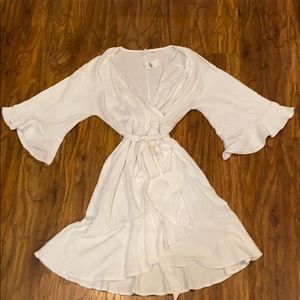 NWT Gap cotton white wrap dress size Small